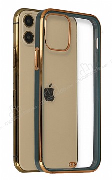 iPhone 12 Mini 5.4 in Bumper Yeil Silikon Klf