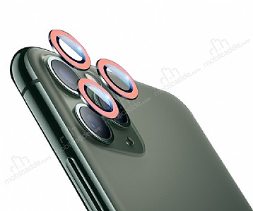 iPhone 12 Pro 6.1 in Neon Pembe Kamera Lens Koruyucu