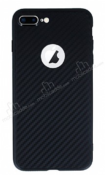 iPhone 7 Plus / 8 Plus Karbon Siyah Silikon Klf