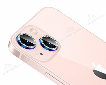 iPhone 13 Mini Crystal Tal Mavi Kamera Lensi Koruyucu