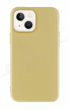 iPhone 13 Mat Gold Silikon Klf