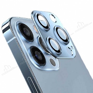 iPhone 13 Pro / 13 Pro Max CL-03 Mavi Kamera Lens Koruyucu