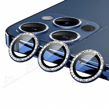 iPhone 13 Pro Max Crystal Tal Mavi Kamera Lensi Koruyucu