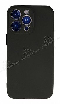iPhone 13 Pro Max Kamera Korumal Siyah Silikon Klf