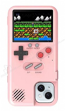 iPhone 13 Oynanabilir Tetris Gameboy Pembe Telefon Klf