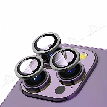 iPhone 15 Pro Metal Gri Safir Kamera Lens Koruyucu