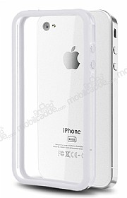 iPhone 4 / 4S Bumper ereve Beyaz Klf