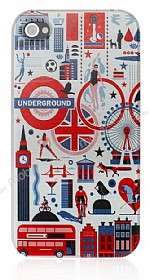 iPhone 4 / 4S London Underground Sert Rubber Klf