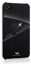 iPhone 4 /iPhone 4S White Diamonds Rainbow Tal Siyah Klf