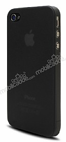 iPhone 4 Ultra nce 0.3mm effaf Siyah Klf