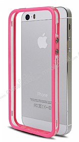 iPhone SE / 5 / 5S Bumper ereve Pembe Klf