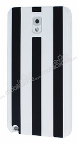 Samsung N9000 Galaxy Note 3 Siyah izgili Silikon Klf