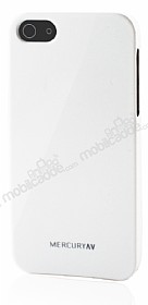 iPhone SE / 5 / 5S Mercury Sert Beyaz Parlak Rubber Klf