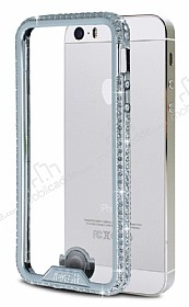 iPhone SE / 5 / 5S Tal Metal Bumper ereve Silver Klf