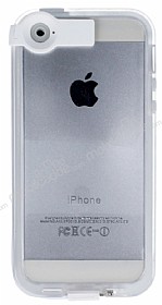 iPhone SE / 5 / 5S USB Lightning Kablolu Beyaz Rubber Klf