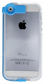 iPhone SE / 5 / 5S USB Lightning Kablolu Mavi Rubber Klf