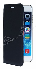 iPhone 6 / 6S Czdanl Yan Kapakl Siyah Deri Klf