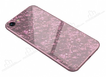 iPhone 6 / 6S Granit Desenli Pembe Rubber Klf