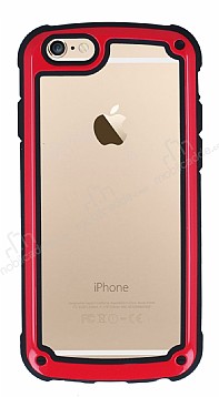 iPhone 6 / 6S Jelly Bumper effaf Ultra Koruma Krmz Klf