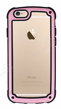 iPhone 6 / 6S Jelly Bumper effaf Ultra Koruma Pembe Klf