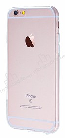 iPhone 6 / 6S effaf Silikon Kenarl effaf Rubber Klf