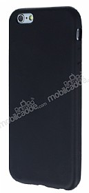 iPhone 6 / 6S Mat Siyah Silikon Klf