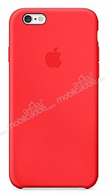 iPhone 6 / 6S Orjinal Krmz Silikon Klf