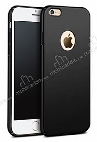 iPhone 6 Plus / 6S Plus Tam Kenar Koruma Siyah Rubber Klf