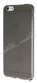 iPhone 6 Plus / 6S Plus effaf Siyah Silikon Klf