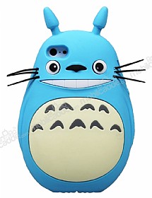 iPhone 6 Plus / 6S Plus Totoro Mavi Silikon Klf
