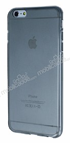 iPhone 6 Plus / 6S Plus effaf Siyah Silikon Klf
