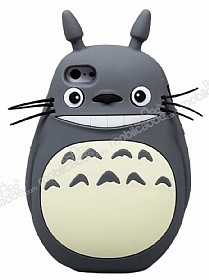 iPhone 6 / 6S Totoro Gri Silikon Klf