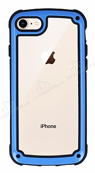 iPhone 7 / 8 Jelly Bumper effaf Ultra Koruma Mavi Klf