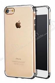 iPhone 7 / 8 Dark Silver ereveli effaf Silikon Klf