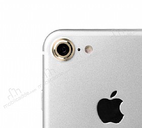 iPhone 7 / 8 Metal Gold Kamera Lensi Koruyucu