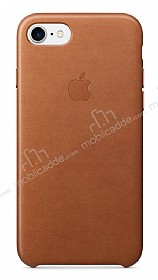 iPhone 7 / 8 Orjinal Saddle Brown Deri Klf