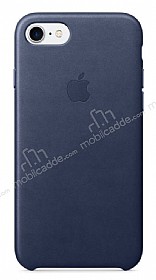 iPhone 7 / 8 Orjinal Midnight Blue Deri Klf