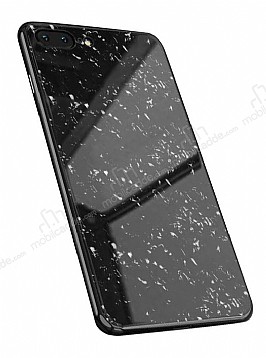 iPhone 7 Plus / 8 Plus Desenli Silikon Kenarl Siyah Rubber Klf