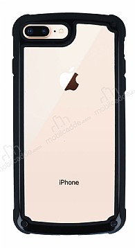 iPhone 7 Plus / 8 Plus Jelly Bumper effaf Ultra Koruma Siyah Klf