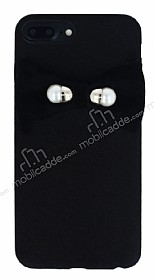 iPhone 7 Plus / 8 Plus Fiyonklu Siyah Rubber Klf