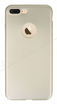 iPhone 8 Plus Mat Gold Silikon Klf