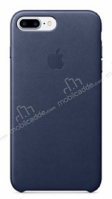 iPhone 7 Plus / 8 Plus Orjinal Midnight Blue Deri Klf