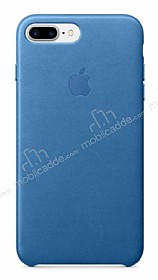 iPhone 7 Plus / 8 Plus Orjinal Sea Blue Deri Klf