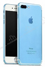 iPhone 7 Plus / 8 Plus Ultra nce effaf Mavi Silikon Klf