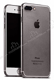 iPhone 7 Plus / 8 Plus Ultra nce effaf Siyah Silikon Klf