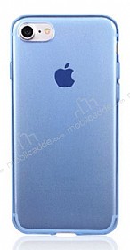 iPhone 7 / 8 Ultra nce effaf Mavi Silikon Klf