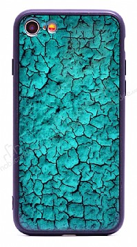 iPhone SE 2020 Marble Yeil Silikon Klf