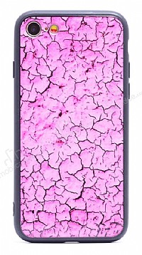 iPhone SE 2020 Marble Pembe Silikon Klf