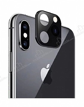 iPhone X / XS to iPhone 11 Pro eviren Siyah Kamera Koruyucu