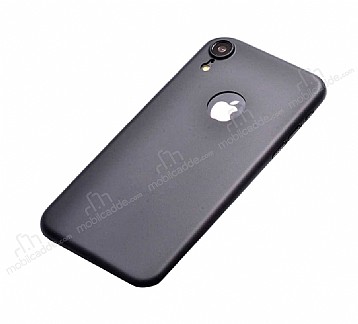 Eiroo Ghost Thin iPhone XR Ultra nce Siyah Silikon Klf